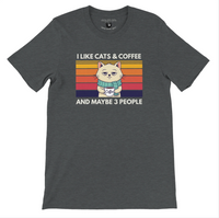 Load image into Gallery viewer, I Like Cats and Coffee - Everyday Tee