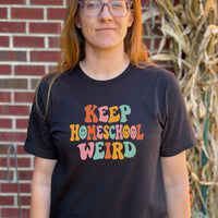 Load image into Gallery viewer, Keep Homeschool Weird Everyday Tee
