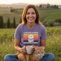 Load image into Gallery viewer, I Like Cats and Coffee - Everyday Tee