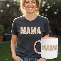 Load image into Gallery viewer, Mother's Day Gift Set – Mama. Floral Tee + Mug