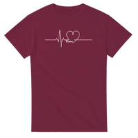 Load image into Gallery viewer, The Pulse of Everyday Care nurse tee, vintage-style design honoring everyday nursing care